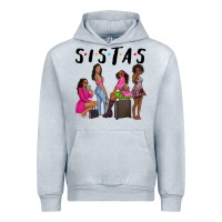 Heather Grey sista sisters afro black women Urban Hoodie - NancyCooperArtShop