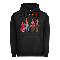 Pigment Black sista sisters afro black women Urban Hoodie - NancyCooperArtShop