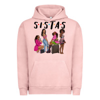 Pigment Salmon sista sisters afro black women Urban Hoodie - NancyCooperArtShop