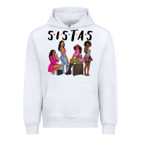White sista sisters afro black women Urban Hoodie - NancyCooperArtShop