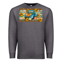 Charcoal Heather Fall truck sunflowers Premium Sweatshirt - Artiststas