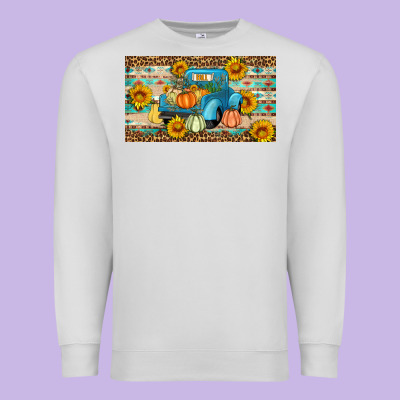 Fall Truck Sunflowers Premium Sweatshirt Designed By Artiststas