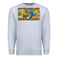 Heather Grey Fall truck sunflowers Premium Sweatshirt - Artiststas