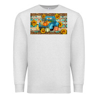 Oatmeal Heather Fall truck sunflowers Premium Sweatshirt - Artiststas