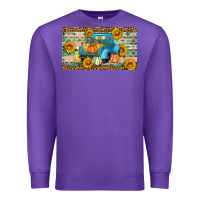 Purple Fall truck sunflowers Premium Sweatshirt - Artiststas