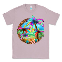 Lilac summer colorful palms Classic Tee - texasbilliewilder
