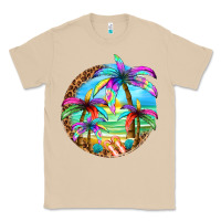 Mushroom summer colorful palms Classic Tee - texasbilliewilder