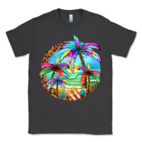 Smoke summer colorful palms Classic Tee - texasbilliewilder