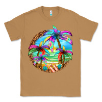 Toasted Coconut summer colorful palms Classic Tee - texasbilliewilder