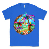 True Royal summer colorful palms Classic Tee - texasbilliewilder