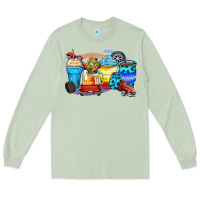 Matcha truck coffee cups Long Sleeve Tee - Zillion Design Studio