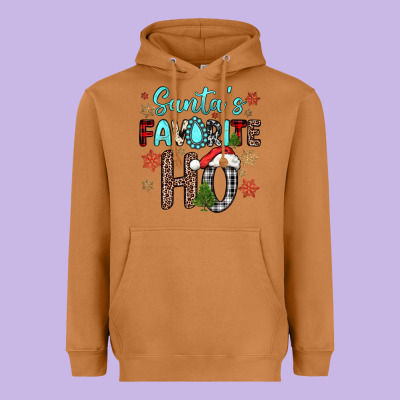 Santa S Favorite Ho Heavyweight Hoodie Designed By Jahusdesignshop