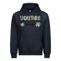Navy you are enough Urban Hoodie - MaliasSmallBusiness