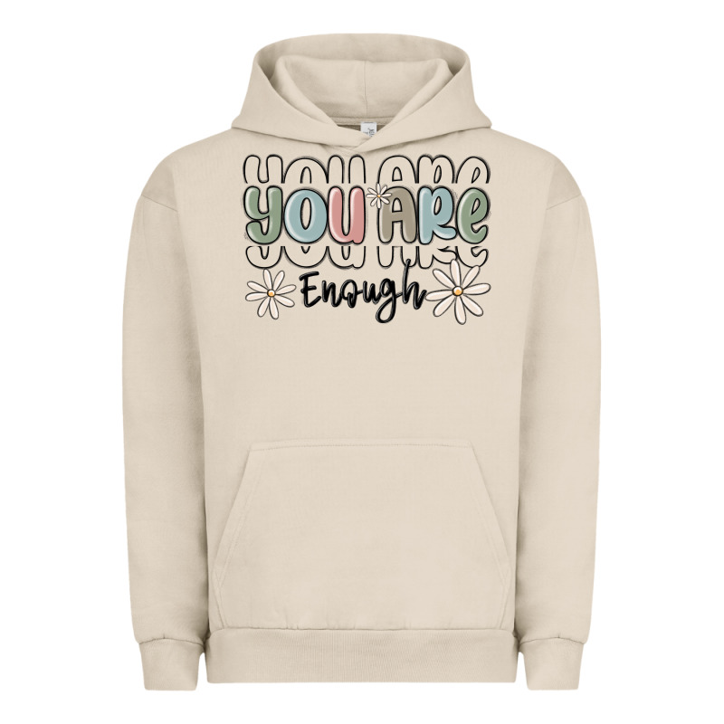 You Are Enough Urban Hoodie by MaliasSmallBusiness | Teevron