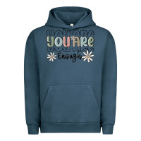 Pigment Midnight Navy you are enough Urban Hoodie - MaliasSmallBusiness