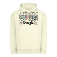 Pigment Pistachio you are enough Urban Hoodie - MaliasSmallBusiness