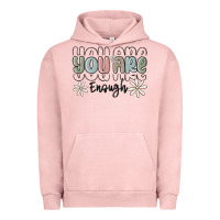 Pigment Salmon you are enough Urban Hoodie - MaliasSmallBusiness
