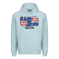 Blue Mist usa since 1776 Premium Hoodie - MaliasSmallBusiness