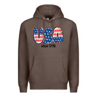 Coffee usa since 1776 Premium Hoodie - MaliasSmallBusiness