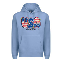 Colony Blue usa since 1776 Premium Hoodie - MaliasSmallBusiness