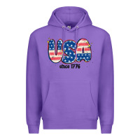 Purple usa since 1776 Premium Hoodie - MaliasSmallBusiness