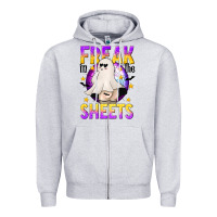 Heather Grey Freak In The Sheets Zipper Hoodie - texasbilliewilder