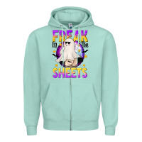 Seafoam Freak In The Sheets Zipper Hoodie - texasbilliewilder