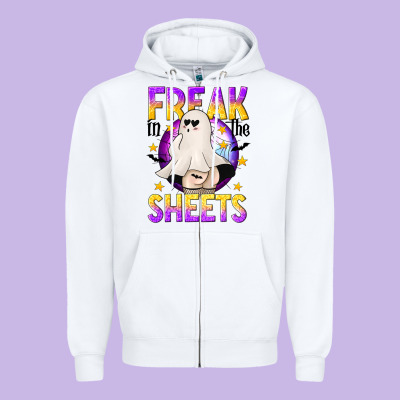 Freak In The Sheets Zipper Hoodie Designed By Texasbilliewilder