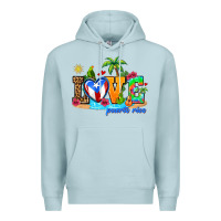 Blue Mist love puerto rico Premium Hoodie - AdoDesignShop