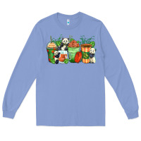 Colony Blue panda coffee cups Long Sleeve Tee - Zillion Design Studio