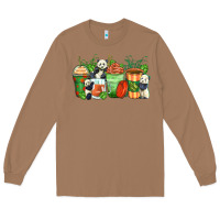 Toasted Coconut panda coffee cups Long Sleeve Tee - Zillion Design Studio