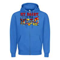 True Royal my daddy is my hero dispatcher Zipper Hoodie - Zillion Design Studio