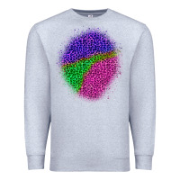 Heather Grey halloween leopard patch 1 Premium Sweatshirt - BundleAndBundleShop