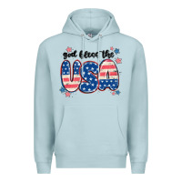 Blue Mist god bless america Premium Hoodie - MaliasSmallBusiness