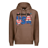 Chestnut god bless america Premium Hoodie - MaliasSmallBusiness
