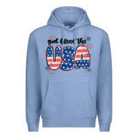 Colony Blue god bless america Premium Hoodie - MaliasSmallBusiness