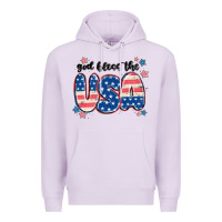 Lilac god bless america Premium Hoodie - MaliasSmallBusiness