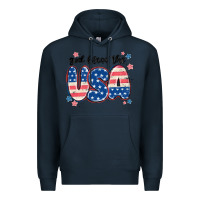 Navy god bless america Premium Hoodie - MaliasSmallBusiness