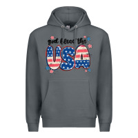 Rock god bless america Premium Hoodie - MaliasSmallBusiness