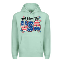 Seafoam god bless america Premium Hoodie - MaliasSmallBusiness