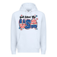 White god bless america Premium Hoodie - MaliasSmallBusiness