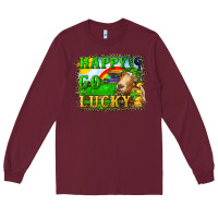 Burgundy Happy Go Lucky Goat Long Sleeve Tee - RanaPortraitStore