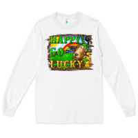 White Happy Go Lucky Goat Long Sleeve Tee - RanaPortraitStore