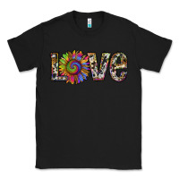 Black tie dye sunflower love Classic Tee - RanaPortraitStore