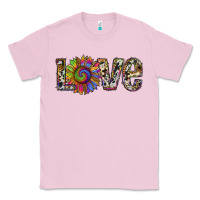 Bubblegum Pink tie dye sunflower love Classic Tee - RanaPortraitStore