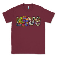 Burgundy tie dye sunflower love Classic Tee - RanaPortraitStore