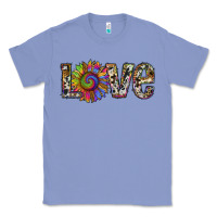 Colony Blue tie dye sunflower love Classic Tee - RanaPortraitStore
