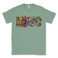 Sage tie dye sunflower love Classic Tee - RanaPortraitStore