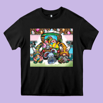 Easter Heavy Core Tee Designed By Cowhidedigitalart