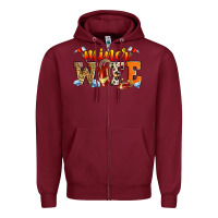 Burgundy miner wife Zipper Hoodie - Zillion Design Studio